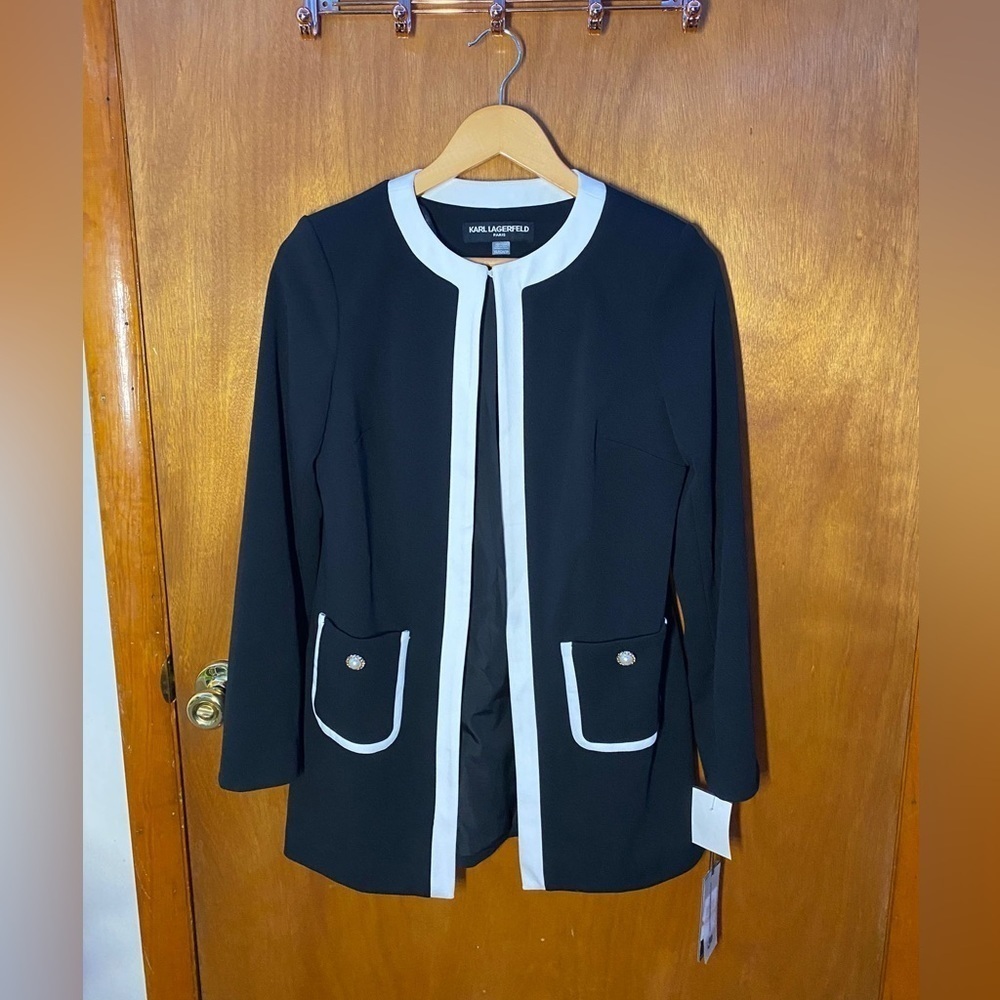 Karl lagerfeld paris womens blouses black size xs